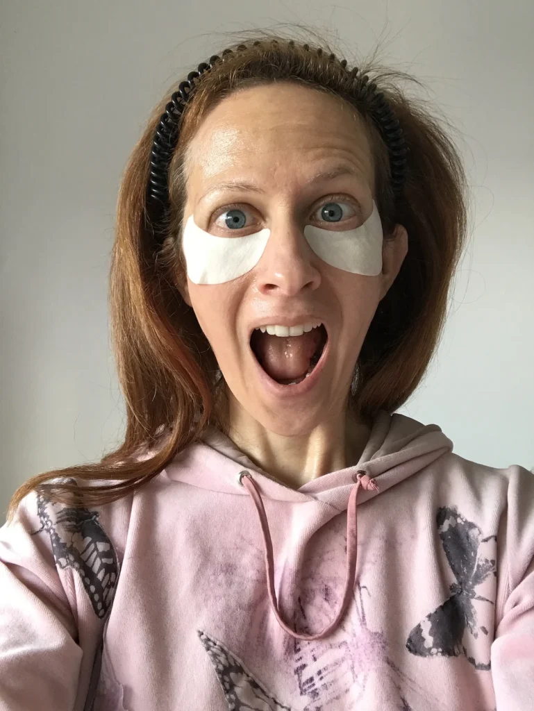 nega koze po zabavi eye patch nika veger