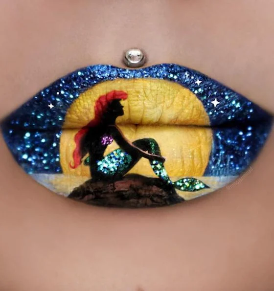 Dih jemajoče poslikave ustnic