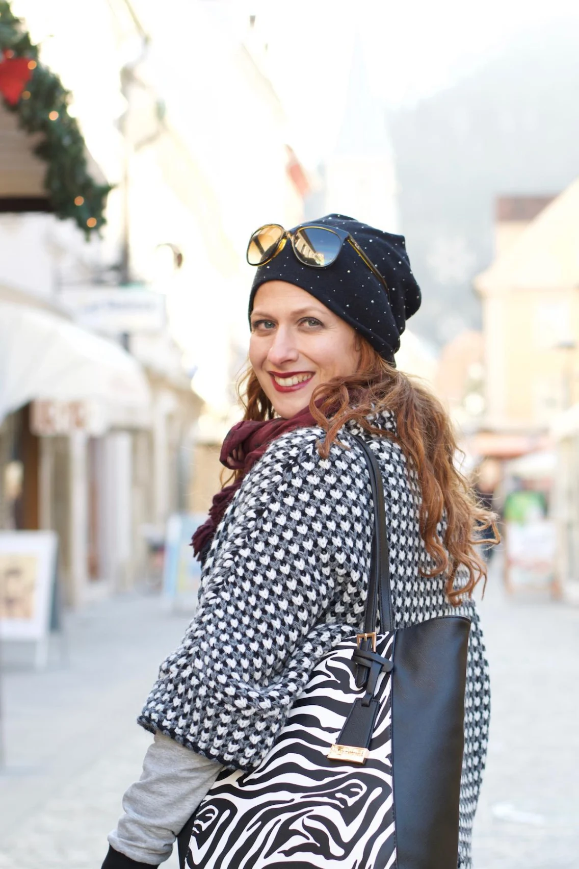 Zimska moda: Kako kombinirati črno-bele vzorce