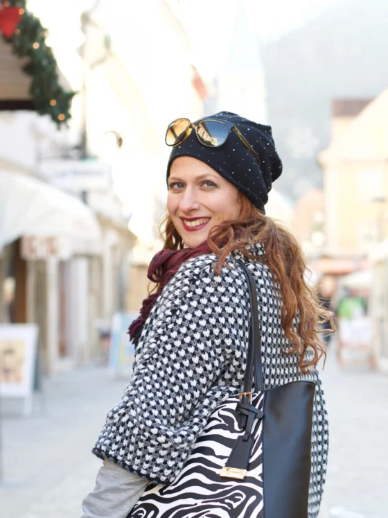 Zimska moda: Kako kombinirati črno-bele vzorce