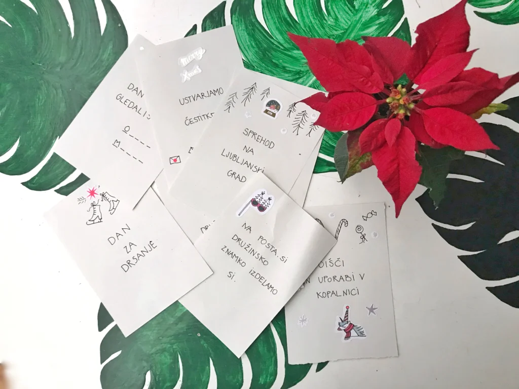 DIY naredi sam adventni koledar lončnice rože ideje kaj dati beautyfullblog