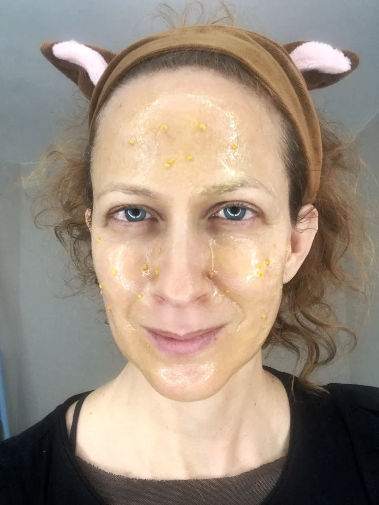 nika veger domača maska za obraz medex cvetni prah beautyfull blog