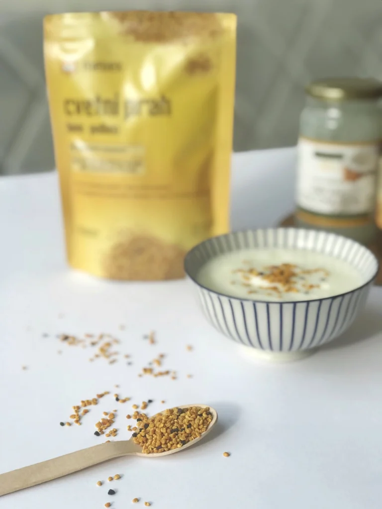domača maska za obraz medex cvetni prah beautyfull blog