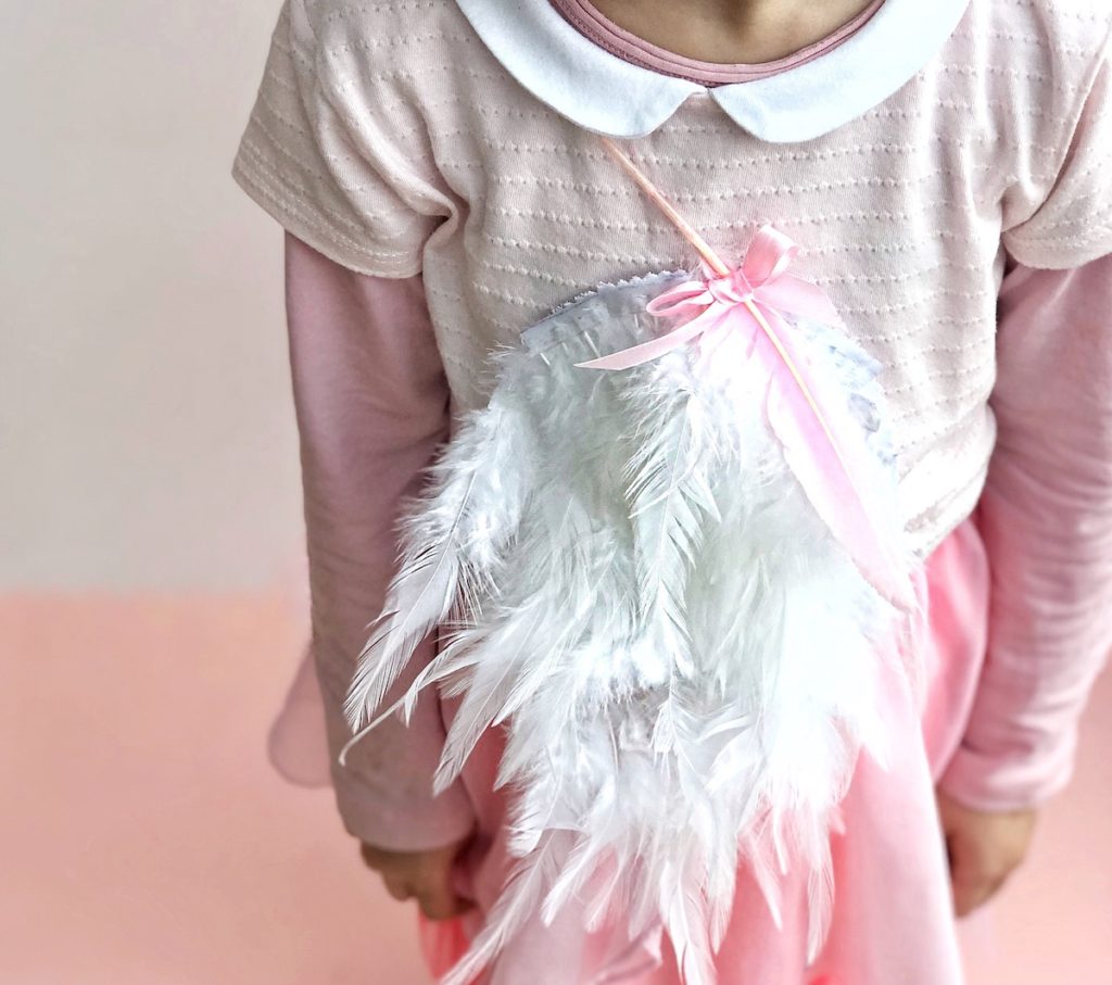 pustni kostum DIY flamingo otroški beautyfull blog nika veger otrok naredi sam