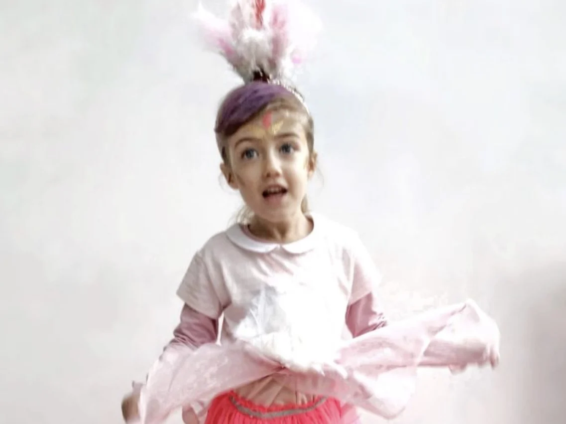 DIY pustni kostum: flamingo