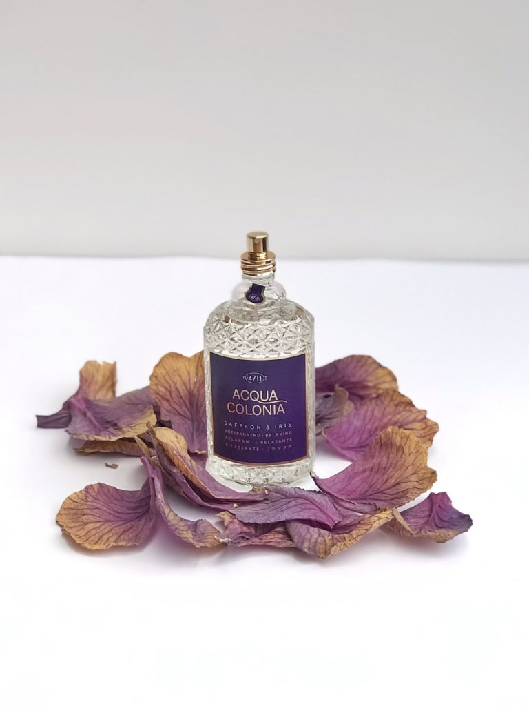 vijola vijolična kozmetika parfum aqua colonia iris žafran saffron