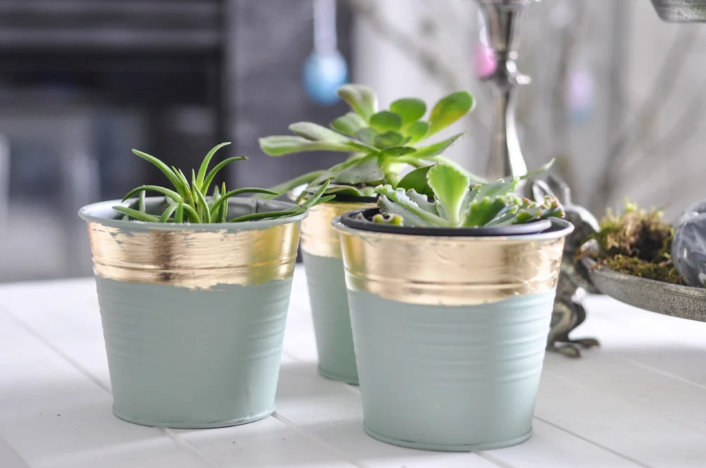 DIY zlat lonec rože beautyfull blog 