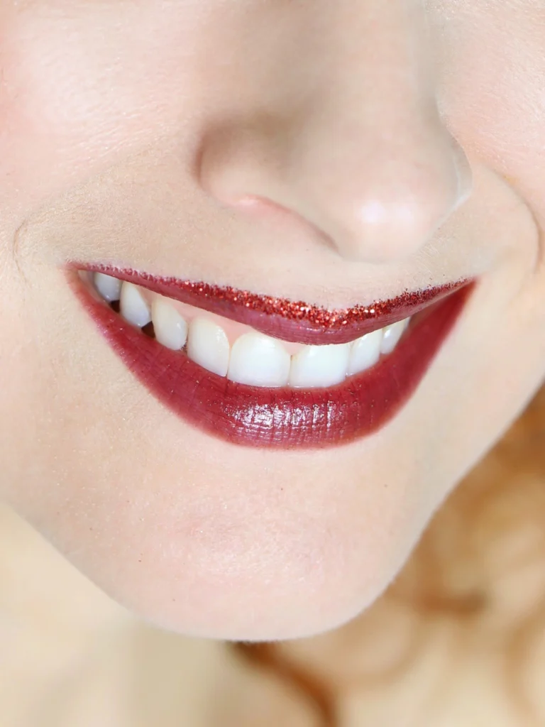 rdeca sminka Erborian makeup novoletni bleščice nika veger beautyfull blog 