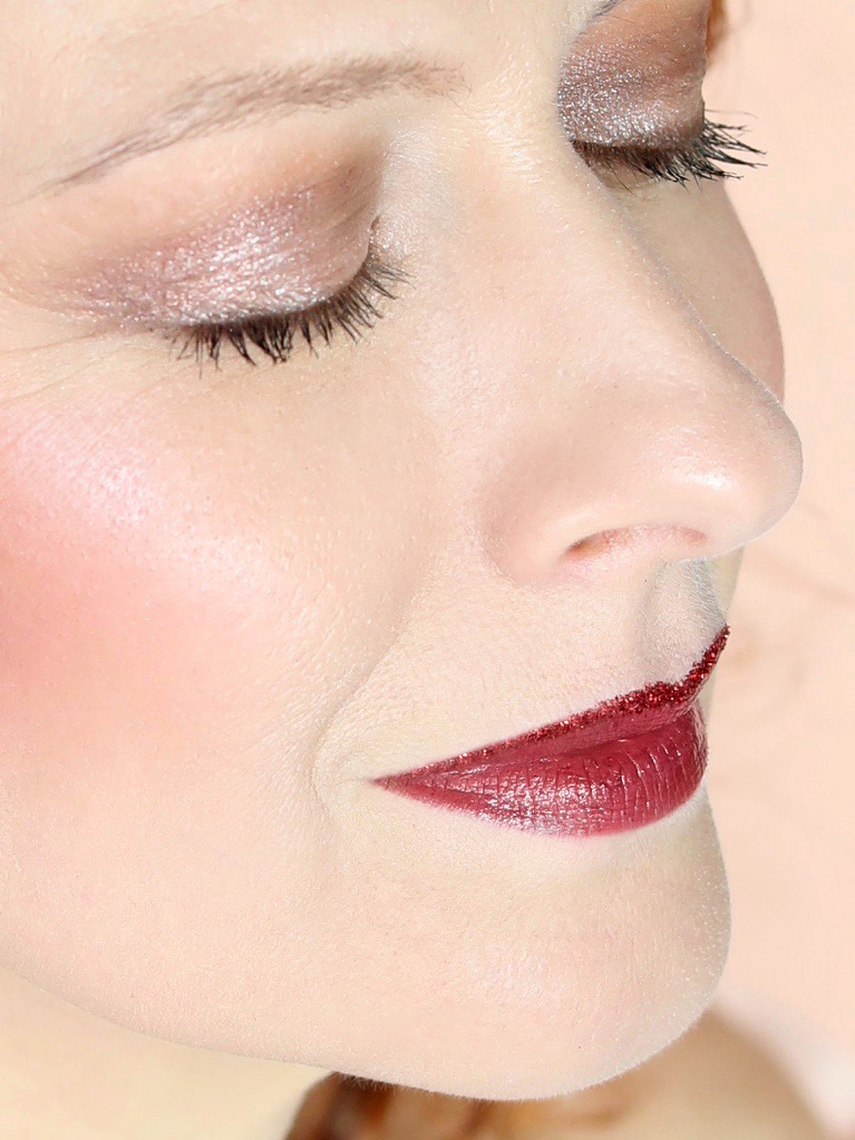 Erborian makeup novoletni bleščice nika veger beautyfull blog rdeca sminka 