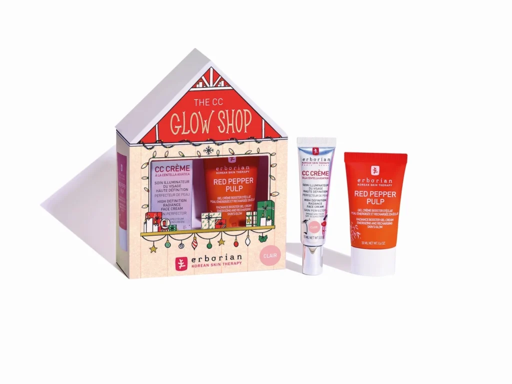 praznično liačenje Erborian nika veger KOMPLET THE CC GLOW SHOP CLAIR
