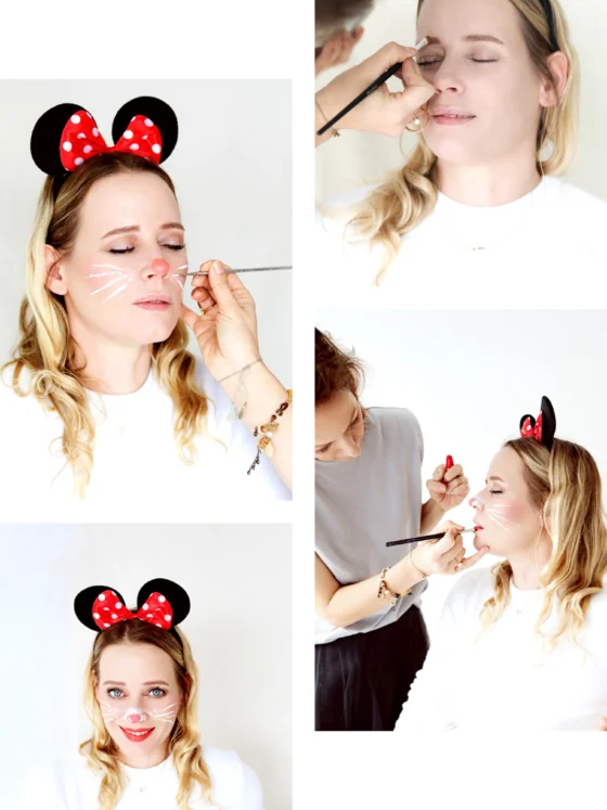 Enostavna pustna poslikava obraza: ljubka miška