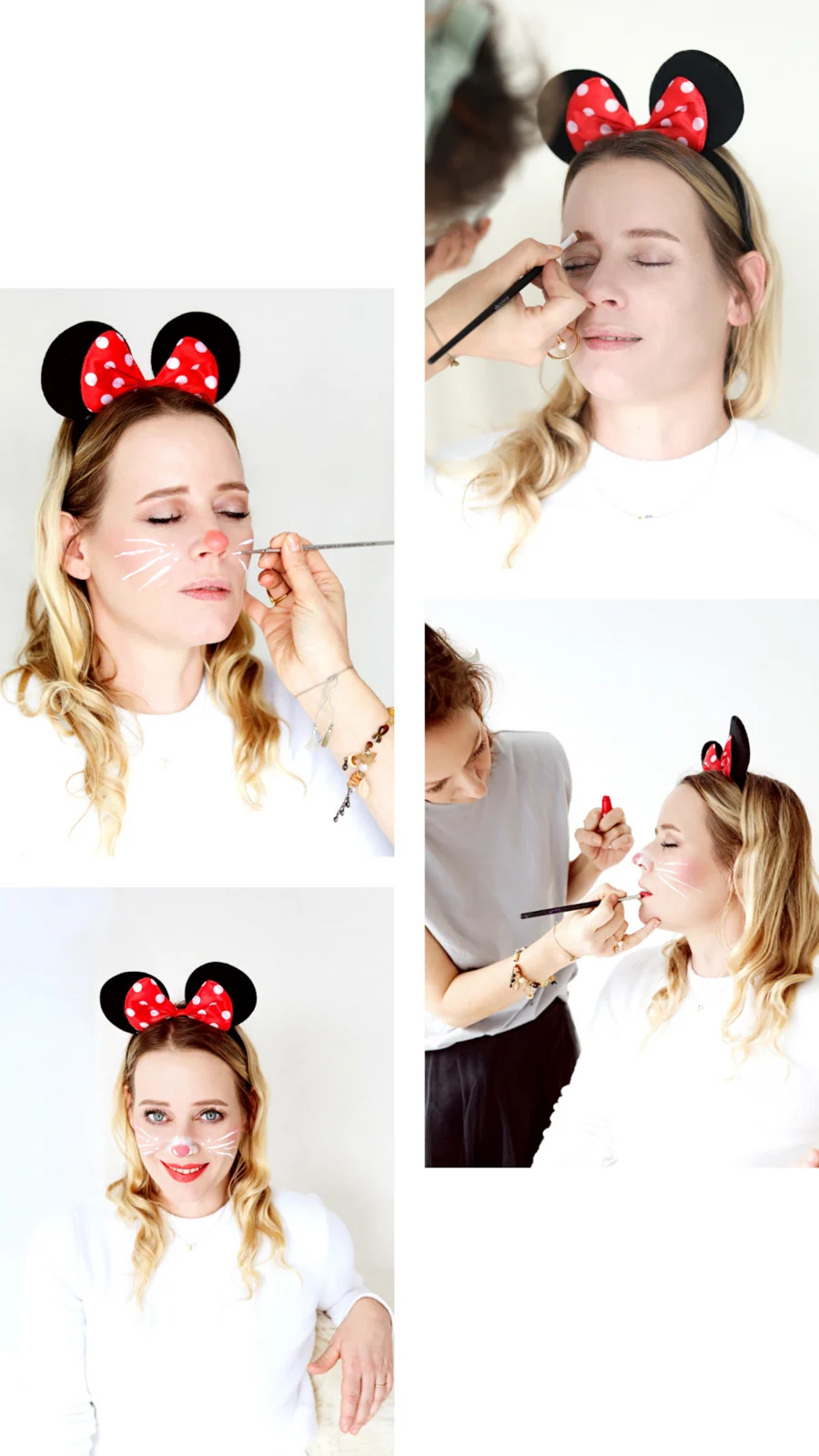 Enostavna pustna poslikava obraza: ljubka miška