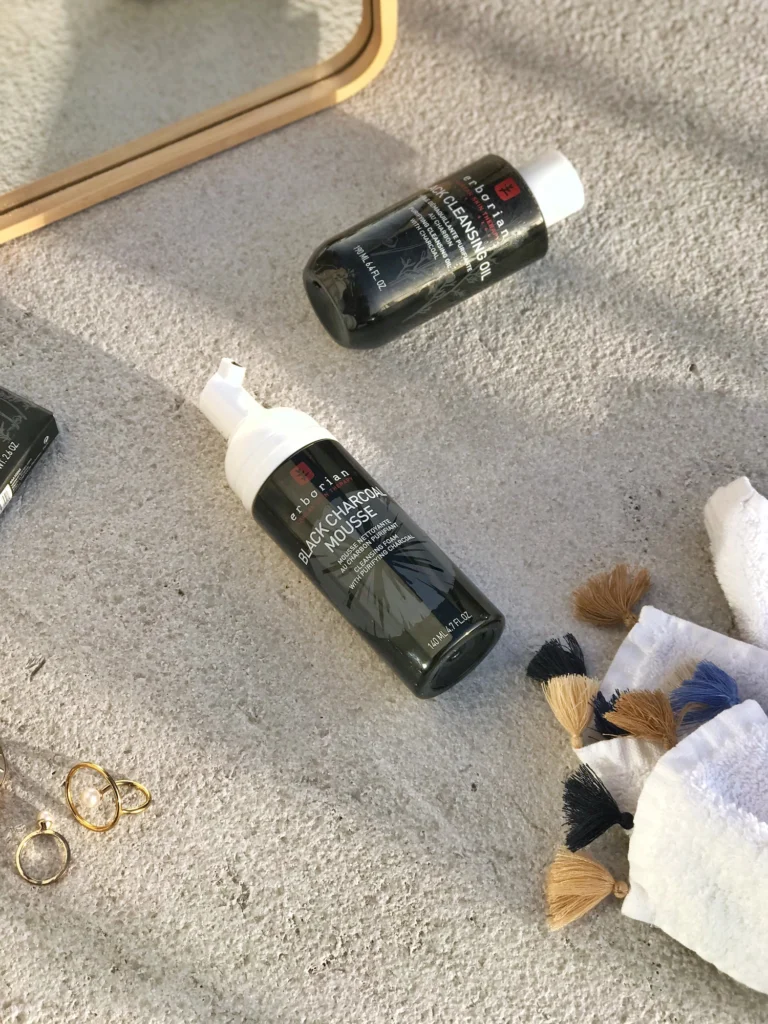 črna pena oglje aha kisline erborian vsa čistila nika veger beautyfull blog