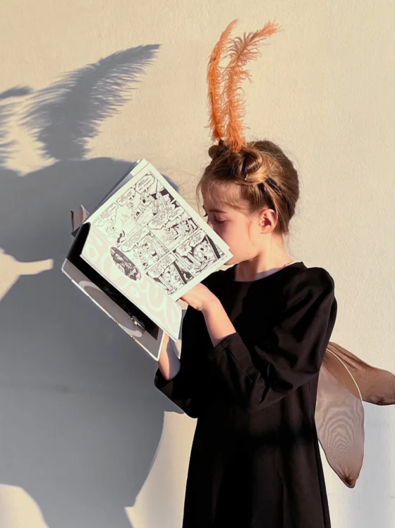 Enostaven DIY pustni kostum: knjižni molj