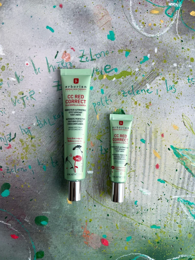 erborian cc krema red correct nika veger beautyfullblog korektor nega puder mozolje akne rdečice kuperoza