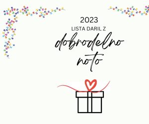 Blog Cover lista daril dobrodelno 2023 nika veger beautyfull blog