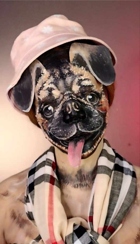pust poslikava kostum pes nika veger beautyfull blog mops 
