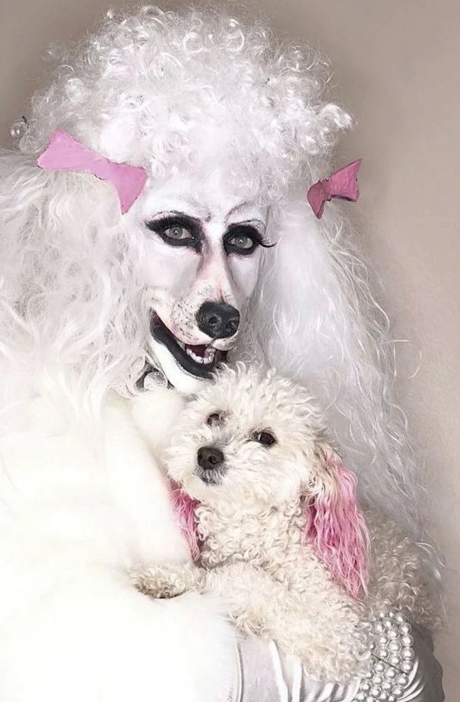 pust poslikava kostum pes nika veger beautyfull blog pudelj