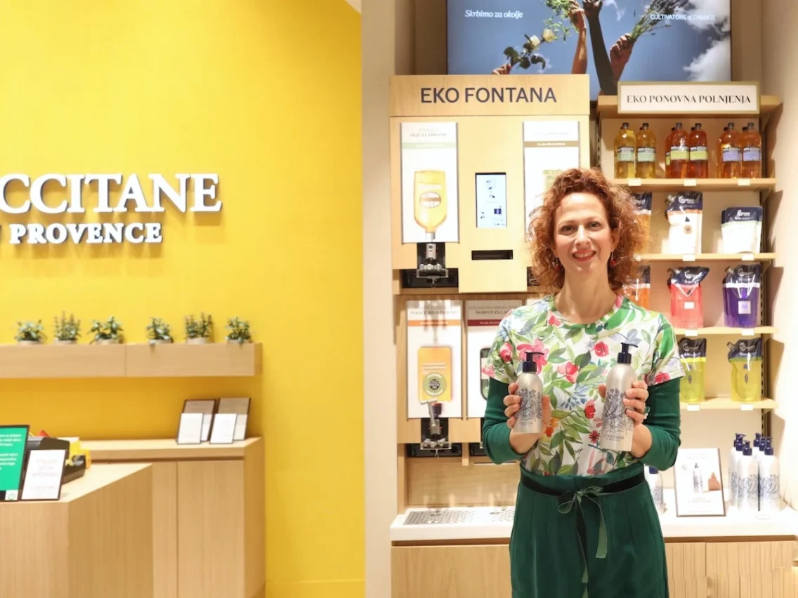 L’Occitane: Eko fontana za ponovno polnjenje tudi v Ljubljani 