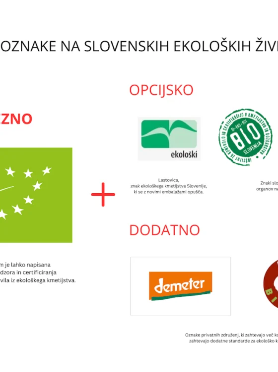 Zeleni list, Demeter, Biodar … kaj pomenijo oznake na ekološki hrani?