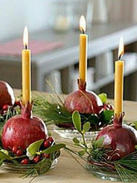 Granatno jabolko: Eleganca in simbolika v praznični okrasitvi