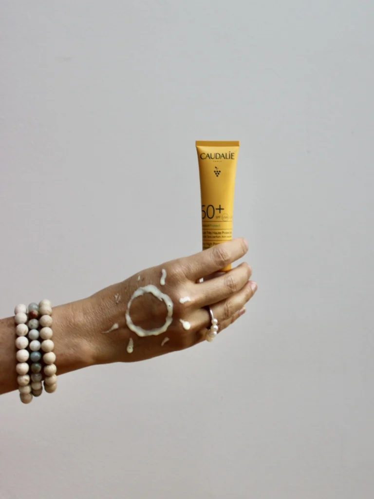 Caudalie Vinosun Protect dobra UV zaščita neškodljiva sončna krema NIka sonce nika veger beautyfull blog