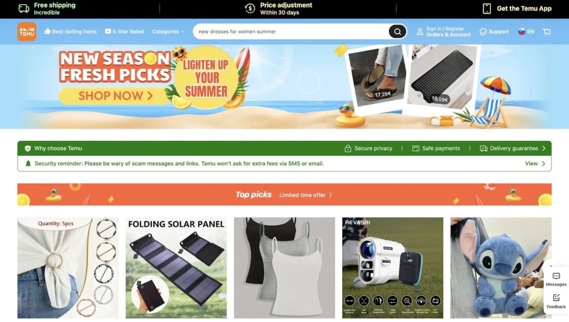 Temu: Vse, kar moraš vedeti – in zakaj ti nakup močno odsvetujem