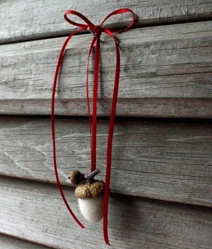 pinterest božični okras želod