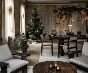 praznična okrasitev iz naravnih materialov