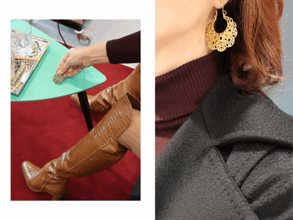 second hand oblačila max mara črn plašč kamelja volna 2nd chance nika veger