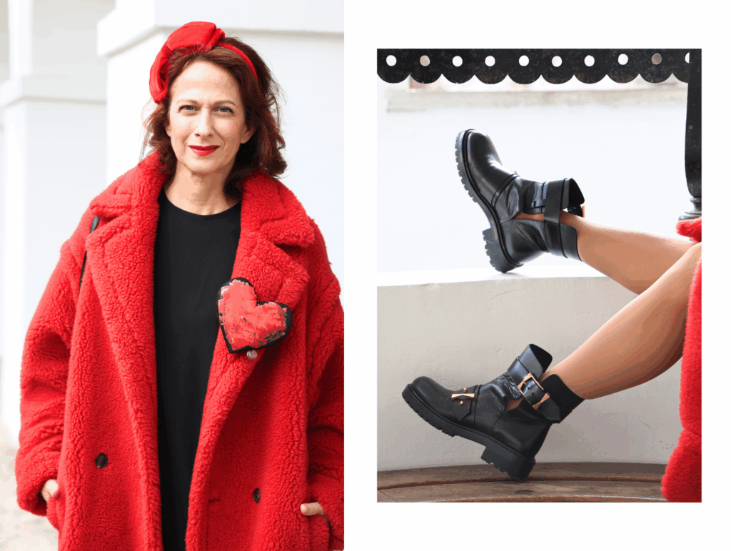 second hand oblačila max mara plašč teddy rdeč 2nd chance nika veger fužinski grad trajnostna moda