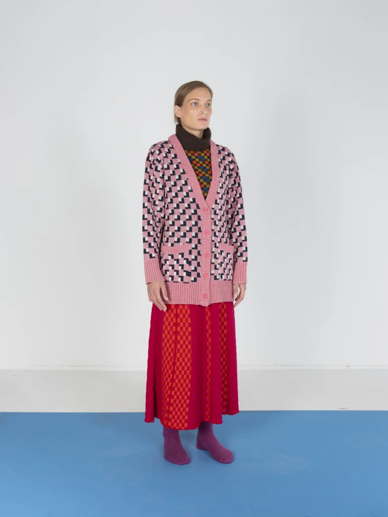 Colorful and unique Jona Bednjanec knitwear made in small batches.