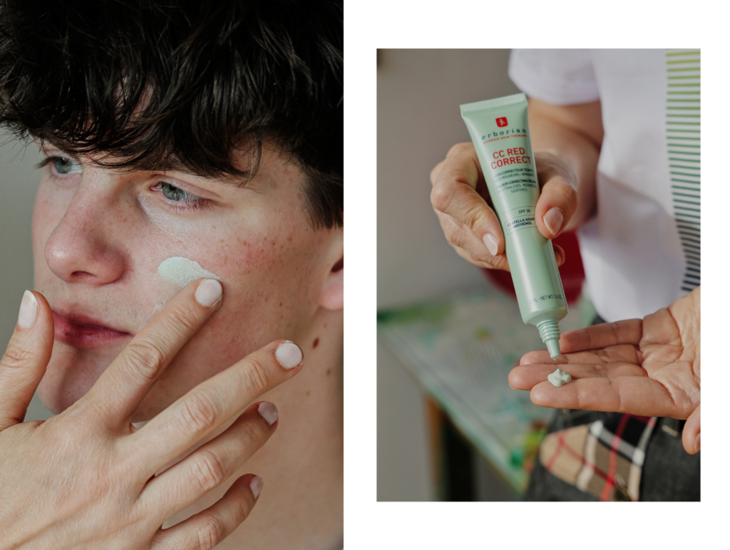 nanos CC kreme Erborian Red correct  za prekrivanjee rdečice na obrazu