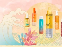 izdelki za zaščito pred soncem vodice spf50 na podlagi ilustracij z morkskimi motivi