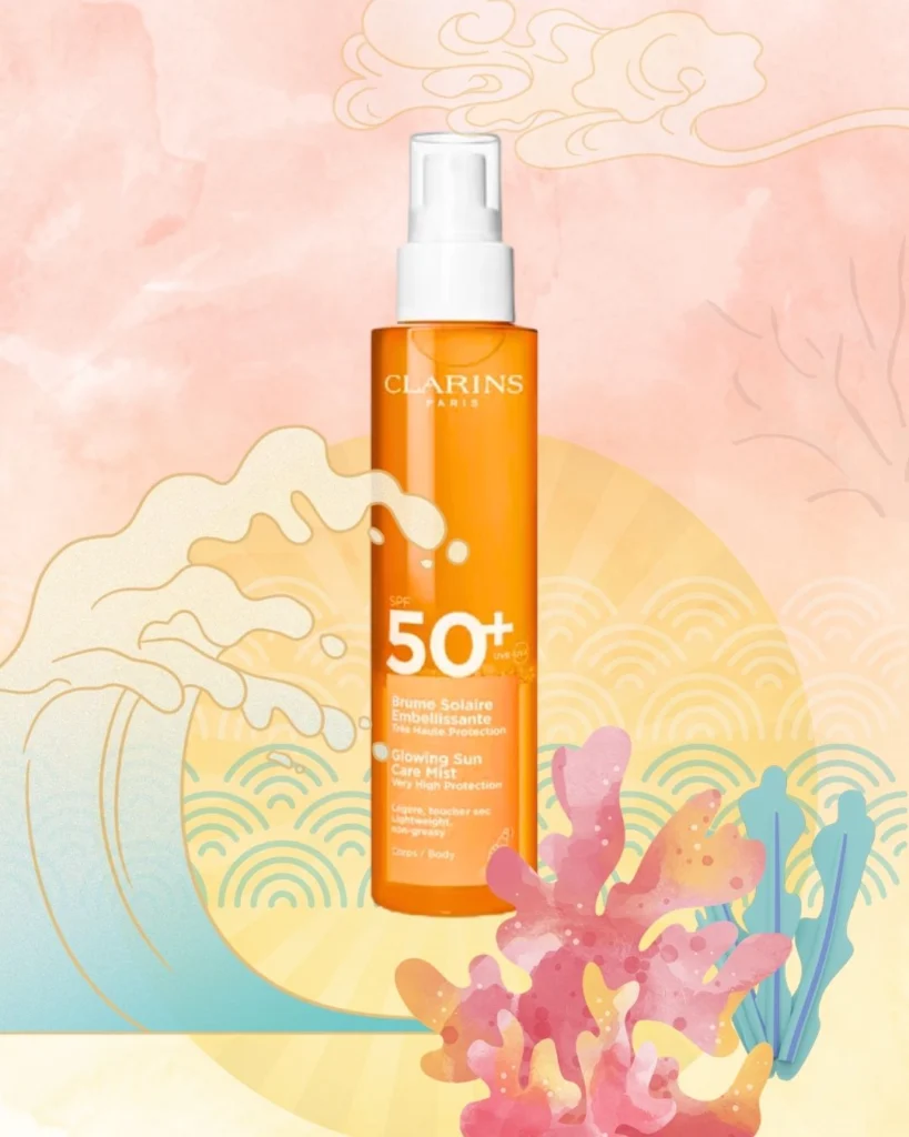 Clarins Vodica za zaščito pred soncem v spreju SPF50+