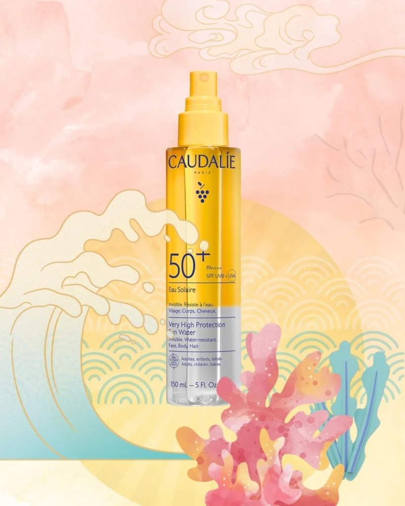 Caudalie sončna vodica UV zaščita v pršilu SPF50