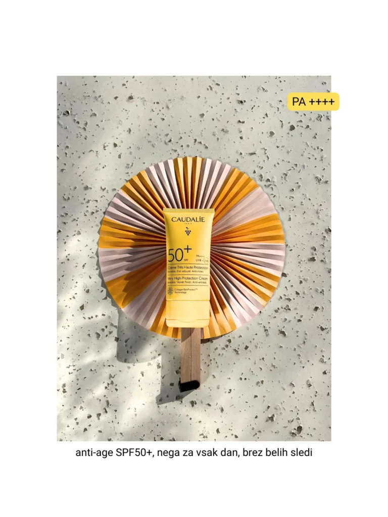 Caudali sun UV zaščita pred soncem za obraz proti gubam dnevna  krema spf 50