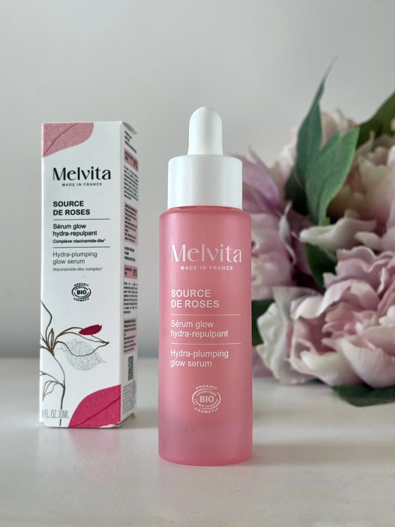 melvita source de roses naraven ekološko certificiran vlažilni serum