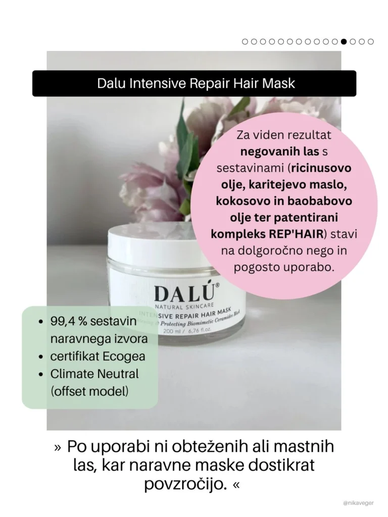 Dalu maska za lase Elle Beauty Awards Slovenija zmagovalci nika veger beautyfullblog 