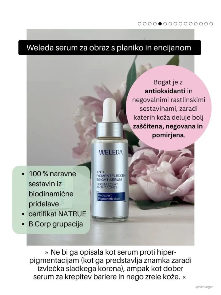 weleda antiage serum z encijanom in planiko elle beauty awards nika veger beautyfull blog 