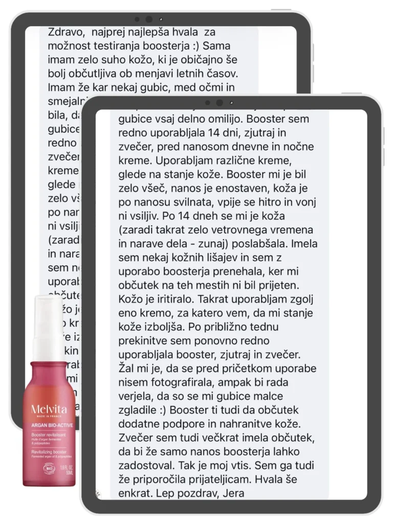 Melvita argan  bio booster mnenja uporabnic ocene nika veger beautyfullblog 
