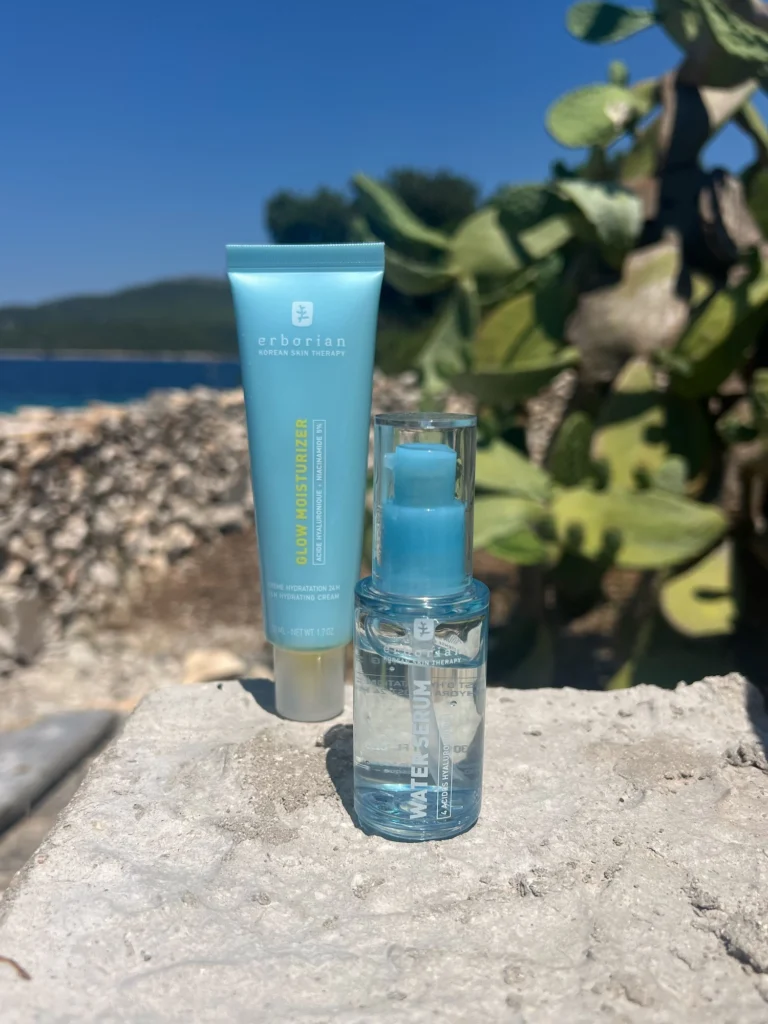Erborian Water linija: Water Serum, Glow krema, Matte krema in Water Shot maska