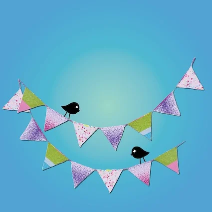How to … make decorative flags without sewing